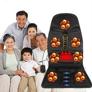 Car Home Office Full-Body Massage Cushion.Heat 7 motors Vibrate Mattress.Back Neck Massage Chair Massage Relaxation Car Seat 12V