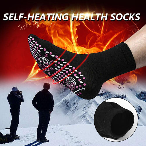 Hot Fire Moxibustion Physical Self-Heating Health Care Magnetic Therapy Comfortable Breathable Foot Massager Warm Foot Socks