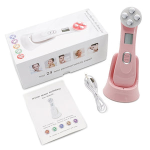 Electroporation Mesotherapy LED Photon Light Therapy RF EMS Skin Rejuvenation Face Lifting Tighten Massage Beauty Machine