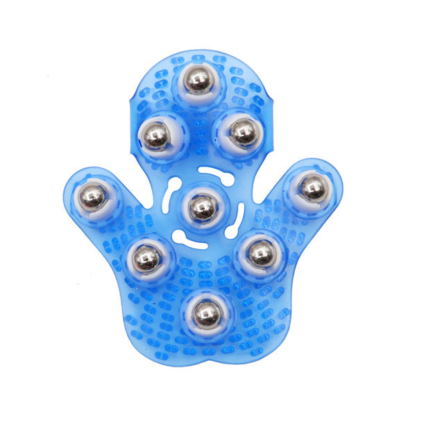 Roller Ball Body Massage Glove Anti-Cellulite Muscle Pain Relief Relax Massager For Neck Back Shoulder Buttocks Face Lift Tools