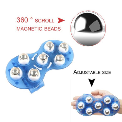 Small Body Massage Glove Muscle Pain Relief Relax Massager Tool Neck Leg Back Massage Body Health Care With 7 Roller Balls