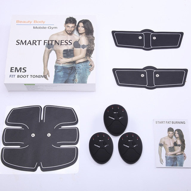 Muscle Stimulator TENS Slimming Full Body Massager  Body Sculptor Trainer Butterfly ab Gymnic Belt Massager Pad