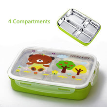 Charger l&#39;image dans la galerie, ONEUP bento Lunch box 304Stainless steel cute cartoon Kids Portable Picnic School Healthy eco-friendly Food Storage containers