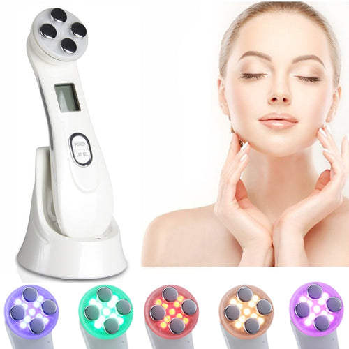 Electroporation Mesotherapy LED Photon Light Therapy RF EMS Skin Rejuvenation Face Lifting Tighten Massage Beauty Machine