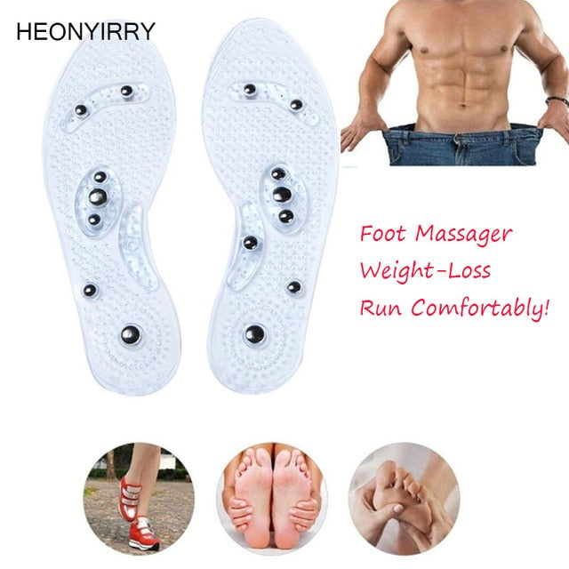 3Pairs Shoe Gel Insoles Feet Magnetic Therapy Health Care for Men Comfort Pads Foot Care Relaxation Gifts Foot Massager