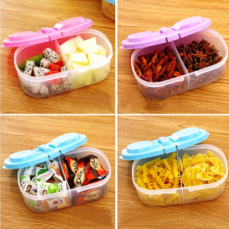 Healthy Plastic Food Container Portable Lunch Box Capacity Camping Picnic Food Fruit Container Storage Box lunch box 1PC