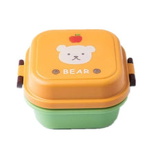 Charger l&#39;image dans la galerie, Cartoon Healthy Plastic Lunch Box Microwave Oven Lunch Bento Boxes Food Container Dinnerware Kid Childen Lunchbox