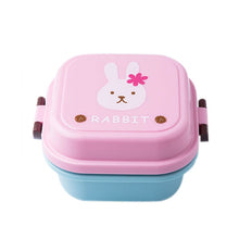 Charger l&#39;image dans la galerie, Cartoon Healthy Plastic Lunch Box Microwave Oven Lunch Bento Boxes Food Container Dinnerware Kid Childen Lunchbox