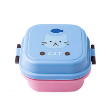 Charger l&#39;image dans la galerie, Cartoon Healthy Plastic Lunch Box Microwave Oven Lunch Bento Boxes Food Container Dinnerware Kid Childen Lunchbox