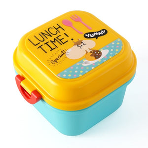 Cartoon Healthy Plastic Lunch Box Microwave Oven Lunch Bento Boxes Food Container Dinnerware Kid Childen Lunchbox